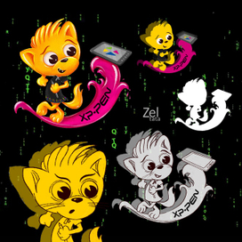 Бренд персонаж ласка по имени Тринити