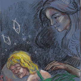 Иллюстрация к сказке "Про Анютку" С. Перковой