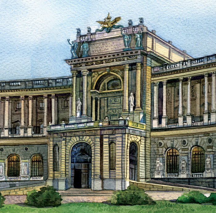 Вена. Хофбург wien hofburg. Фрагмент