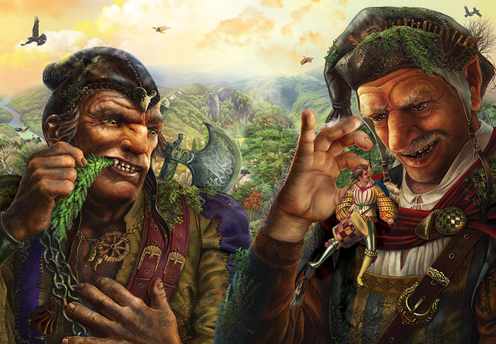 скзаки Гримм . Великаны