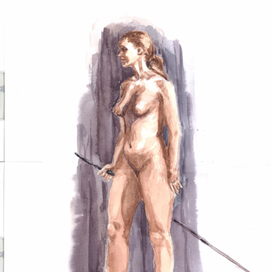 Девушка с копьем