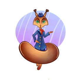 белка-стюардесса