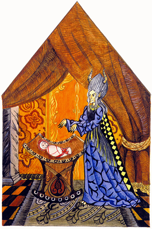 Злая колдунья иллюстрация к Спящей красавице