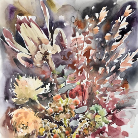 Букет с сухоцветами 