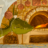 фрагмент оформления отдела "Выпечка""