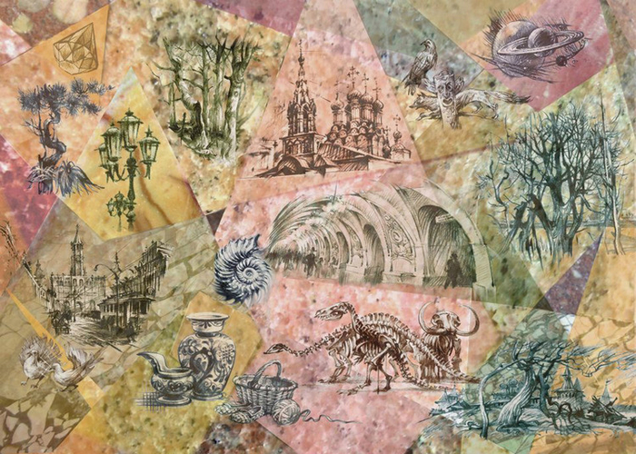 "История и культура Москвы и окрестностей". Форзац.