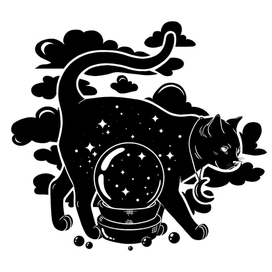 Кошка предсказатель 