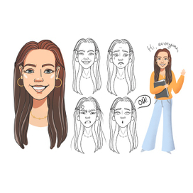 Стикер портрет