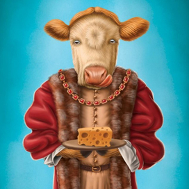 Burgomaster cow