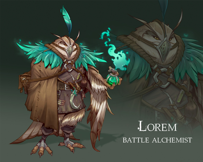 Лорем - дизаин персонажа