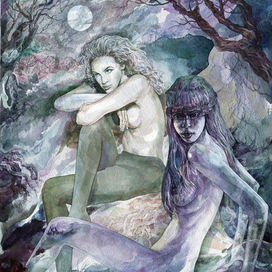 Призрачные девы лунного света в покровах бесплотных ожиданий