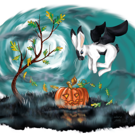 Хеллоуинский кролик