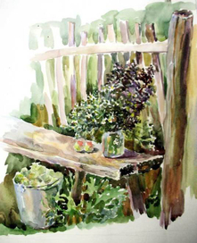 Сельский букет с яблоками