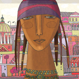 Открытка из серии "Люди большого города"