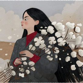 Хлопковый букет 