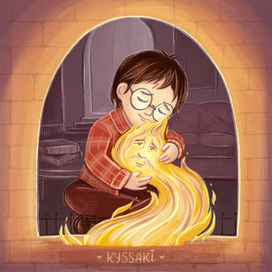 Камин в гостинной