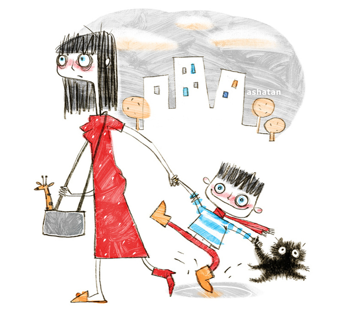 Молодая мама