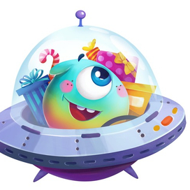 Няшка/Терелка (иллюстрация к игре "Гонка Няшек")