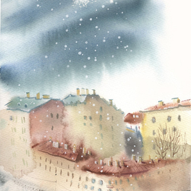 Санкт-Петербург. Акварель