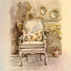 Интерьер, зарисовка