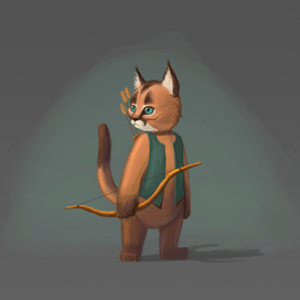 Кот лучник