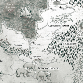 Карта Дивных берегов