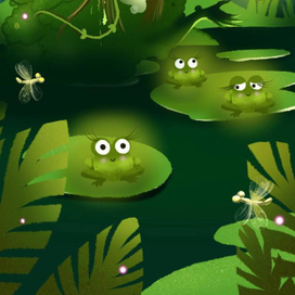 Фрагмент иллюстрации для книги "Рид и Волшебный Лес"