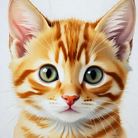 рыжий котенок