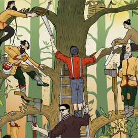 Про то как старшее поколение обучает молодое 