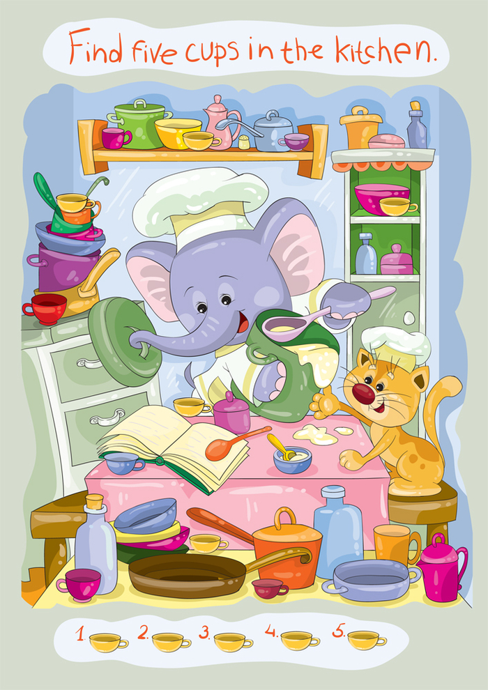 Головоломка "Найди предметы"