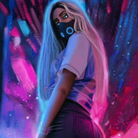 Неоновый город