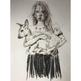 Девочка с олененком