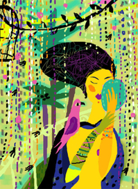 в бананово-лимонном...