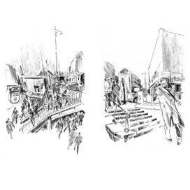 полосный разворот Ж,Сименон "Цена головы"