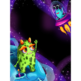 Книга космические приключения. Монстрики. 