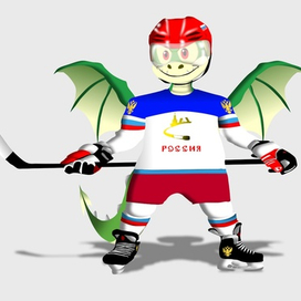 Работа на конкурс талисмана ЧМ по хоккею 2016