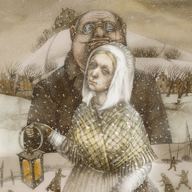 Замок. Кафка. Иллюстрация.