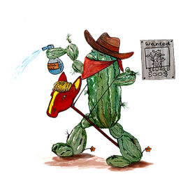 ПЕРСОНАЖ: КАКТУС - КОВБОЙ. Серьезный и опасный.