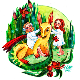 Дети и цветохвост