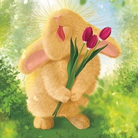 Открытка к 8 марта. 