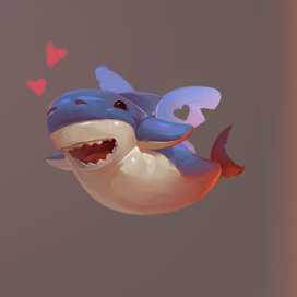 A shark in love (speedpaint)