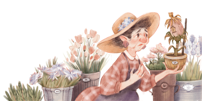 Иллюстрация для книги "Майсси из цветочного домика"