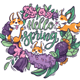 Весна, собаки