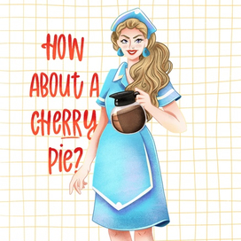 Дизайн персонажа, официантка