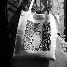 Эко-сумка с авторским принтом