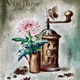 Винтажная хризантема