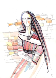 Девушка с брошкой