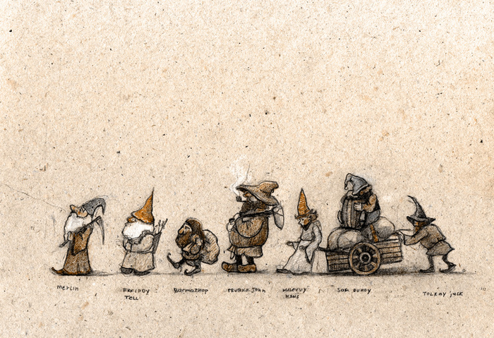 Сказки Братьев Гримм. Семь Гномов