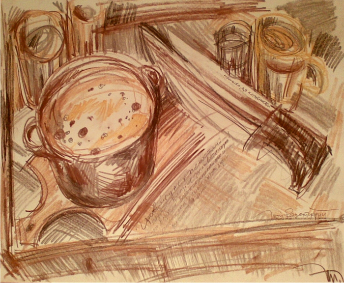 Истовый мужской гороховый супен от вздорного Евгенича с двумями вострыми ножиками...