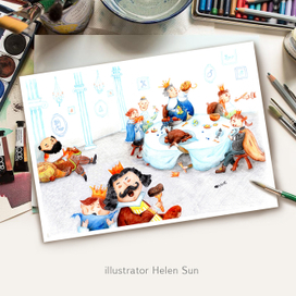 Иллюстрация к сборнику сказок Джанни Родари 